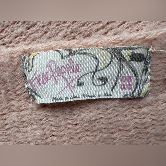 Free People Pink Soft Pashmina Scarf 96X29 Coquette Girlcore Pretty - Picture 2 of 3